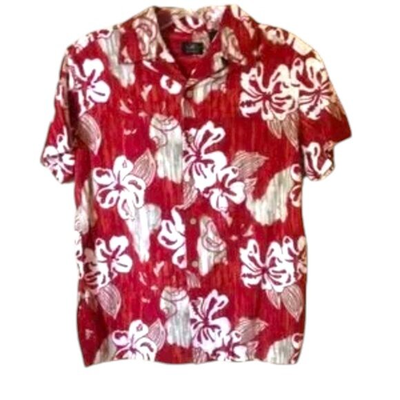 First Wave Tropical Button-Up Shirt 8 - Picture 1 of 8